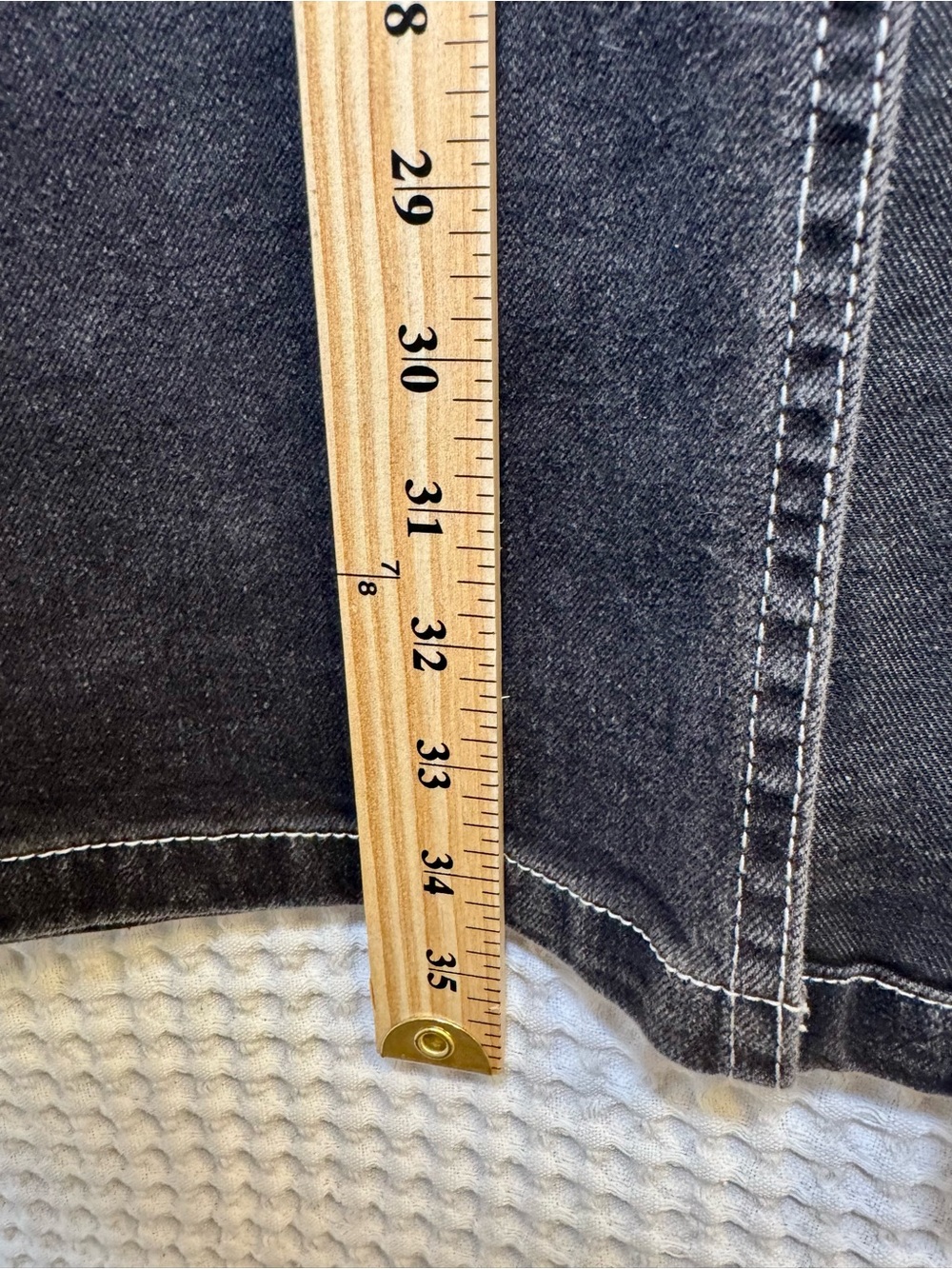 NWT Love, Fire High Rise Carpenter Maxi Skirt. Size 4 Black Denim Slit Skirt - Picture 3 of 6
